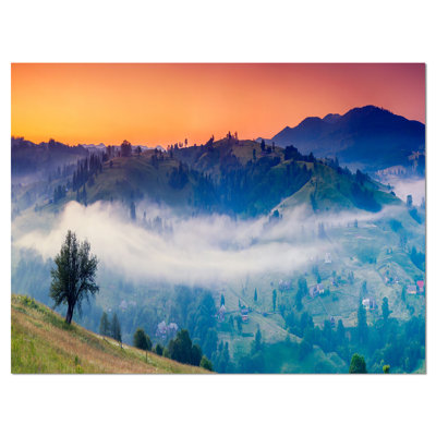 Fantastic Blue Mountains Panorama Photographic Print on Wrapped Canvas
