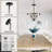 Modern White Solid Wood Chandeliers
