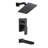8-Inch Wall Mounted Shower System With Waterfall Tub Spout Single Handle Shower Faucet Set Modern Brass Shower Trim Kit With Rough-In Valve-110274461
