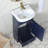 18'' Blue Modern Mini Single Bathroom Vanity Set