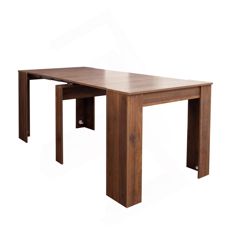 Multifunctional Extendable Console Table, 30.71" H  x 118.11" W x 35.43" D, Walnut 1