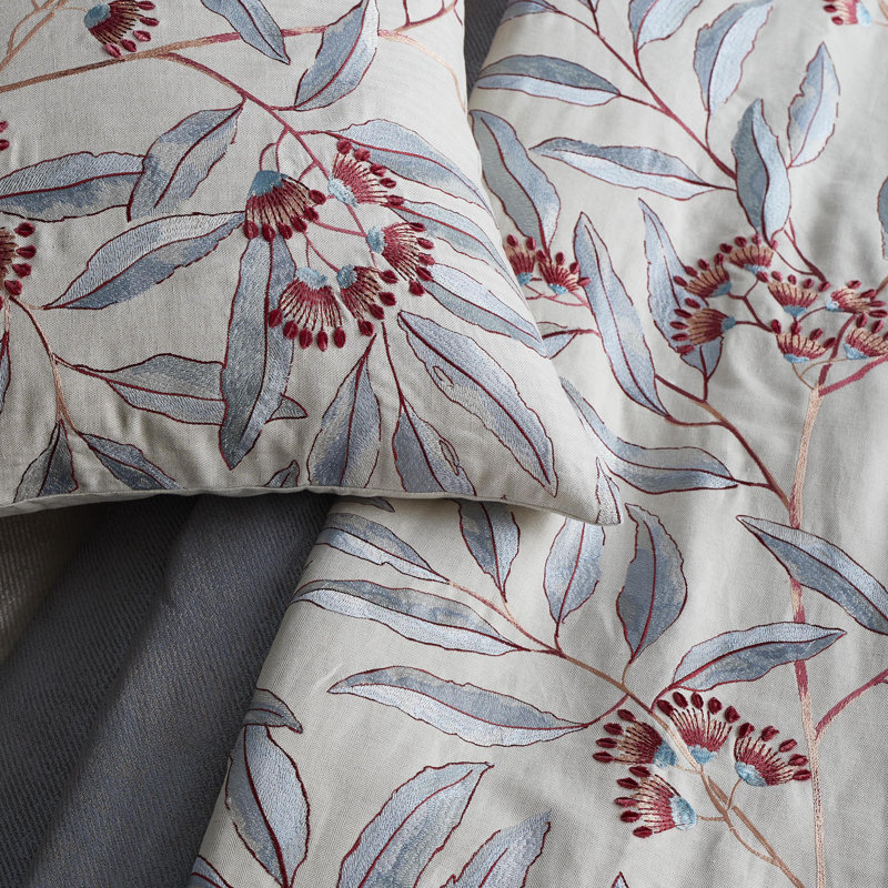 Linenberry Embroidered Padded Throw 