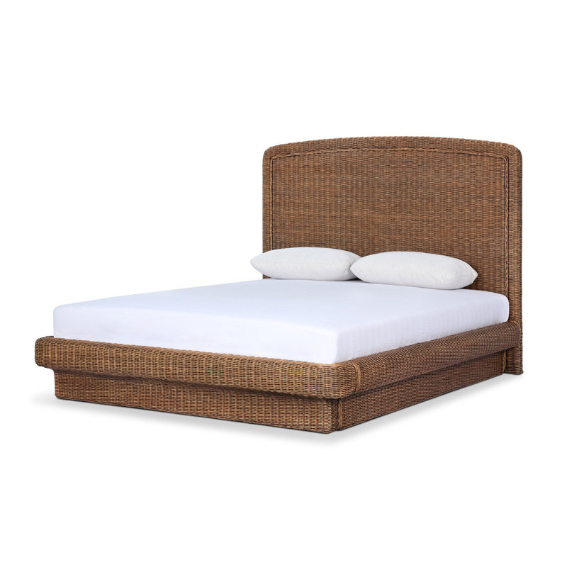 Costa Solid Wood Bed, King