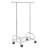 Shanaya Metal Adjustable Rolling Clothing Rack