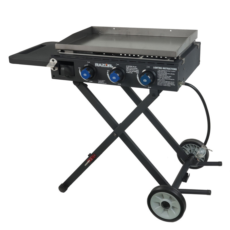 Barbecue portatif au propane liquide à 3 brûleurs Razor Griddle