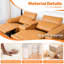 Upholstered 30.21 " Leather Power Reclining Sectional