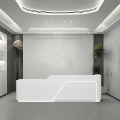 Bureau de réception moderne 110,23 ", bureau de réception robuste de haute qualité avec un design élégant