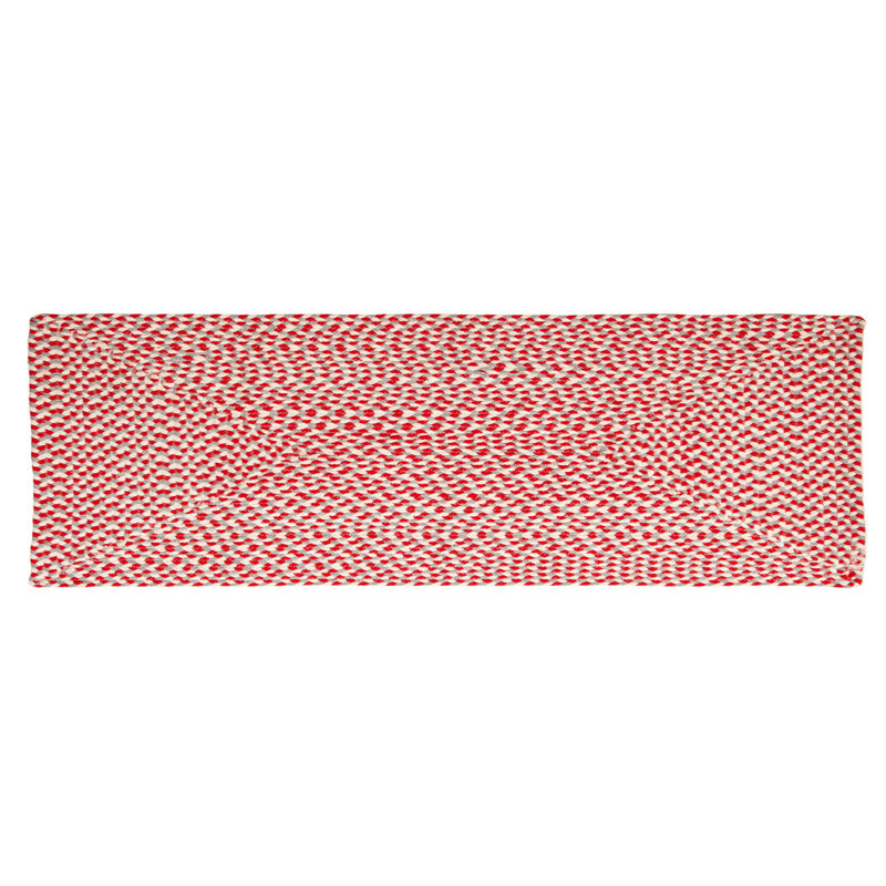 Tapis tressé à la main Tappen, Tapis de couloir 2 pi x 6 pi