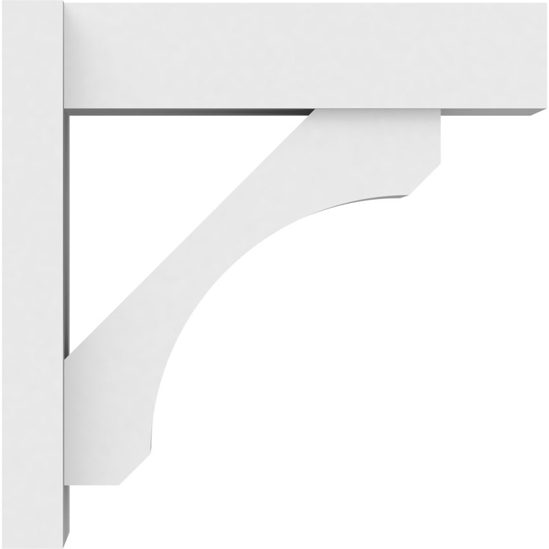 Persienne en PVC de qualité architecturale avec extrémités en bloc Legacy, L 7 po, H 18 po x P 18 po