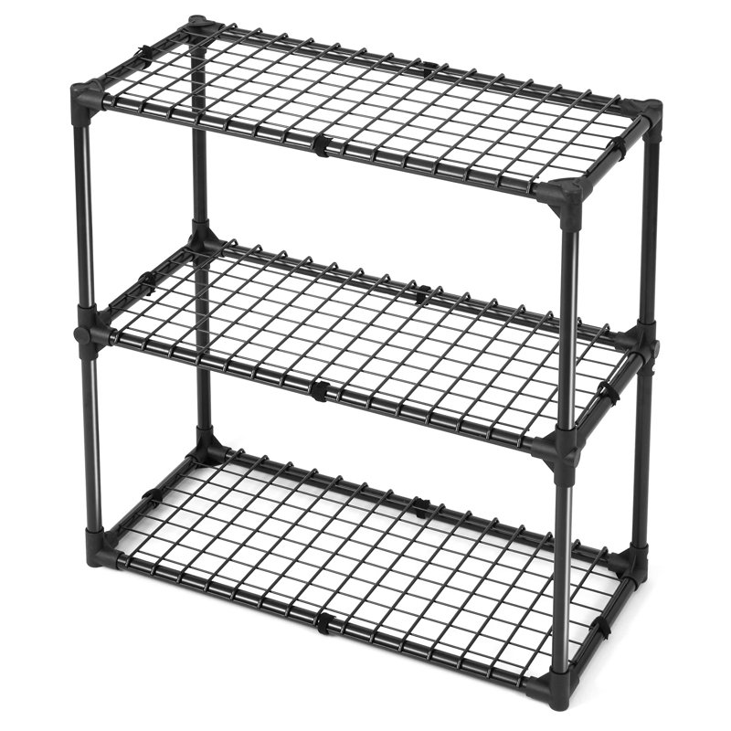 WIRE RACK WITH COVER(1PACK), (3 Shelves) 31"H x 29"W x 14"D