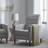 Button Tufted Upholstered Manual Push-Back Recliner -1795115479