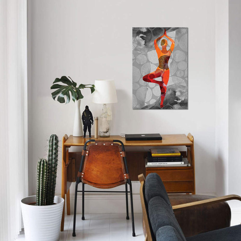 «Yoga Pose I», impression sur toile, H 12 po x l 8 po x P 0,75 po, Toile tendue, Pas de tapis