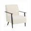 Méridienne rembourrée en polyester pour salon, chambre à coucher et bureau, beige neutre, structure en métal robuste de 26,38 pouces-416797960-416797961