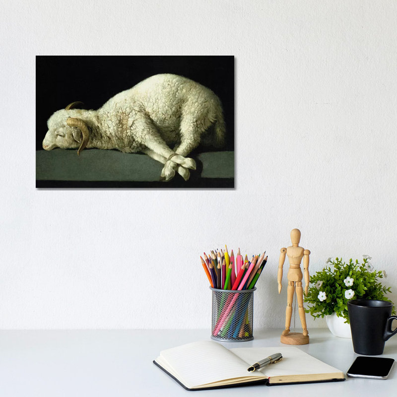 Agnus Dei, C.1635-40 by Francisco De Zurbaran - Painting on Canvas, Wrapped Canvas, 20.32cm H x 30.48cm W x 1.91cm D