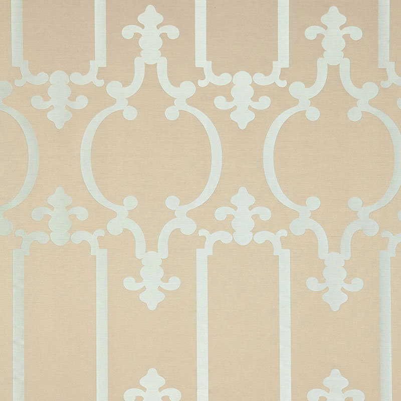 Tissu ornemental, Turquoise argenté