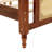 Wooden Bed With Rattan Headboard  And Footboard