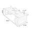 Bureaux rectangulaires en bois massif brun-1069855043-1069855042