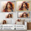Indian Indian diva Portrait - Woman, reproduction d'art encadrée-677629078-677629079