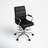 Adjuto Ergonomic Upholstered Mid-Back Swivel Office Chair with Foot Ring-141699831