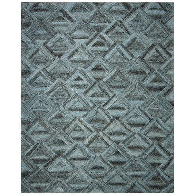 Mitchem Hand Tufted Performance Geometric Rug