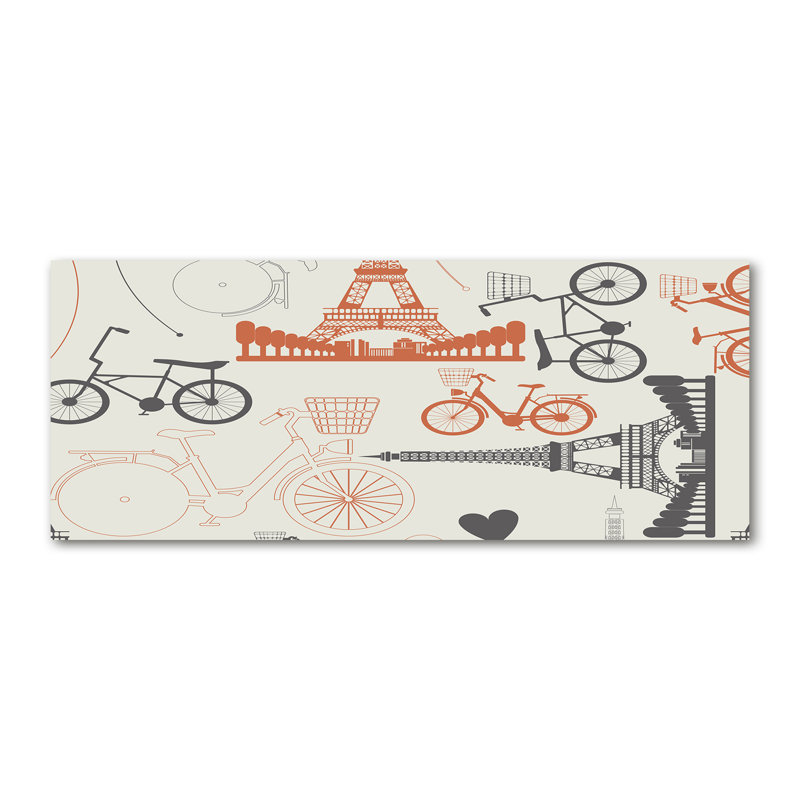 France Symbols - Wrapped Canvas Print
