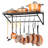 Metal Rectangle Wall Mounted Pot Rack-1834453716
