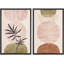 Ensemble d'art mural Mid Mid Century Modern Boho IDÉE4WALL-71660154-71660153