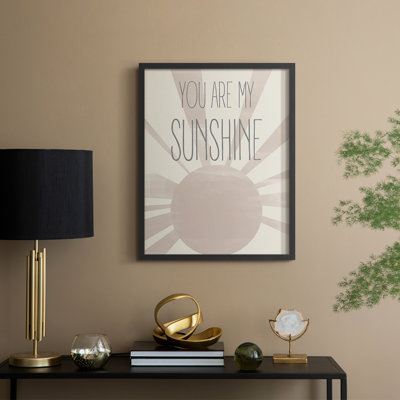 Sunshine Framed Print - Solid Wood