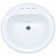 Proflo 19'' Vitreous China Circular Bathroom Sink with Overflow