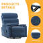 Fauteuil inclinable à bascule large avec fauteuil massant et chauffant-2077921537