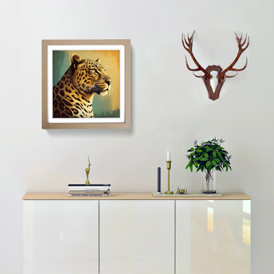 Leopard Retro Art - Framed Print
