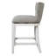 Elegant Upholstered Swivel Bar Stool with Back