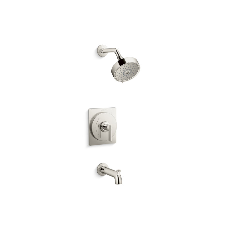 Ensemble de garniture de baignoire et douche Rite-Temp Castia par Studio McGee 1,75 GPM, Nickel satiné
