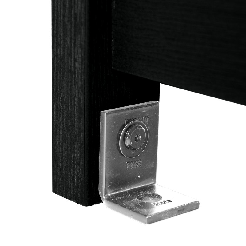 Banc de pique-nique en plastique Elyse, Noir