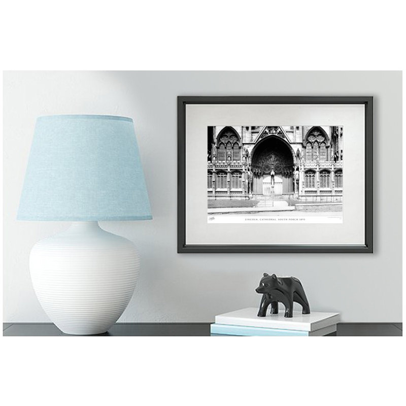 Lincoln, Cathedral, South Porch 1895 - Single Picture Frame Print, 31.5cm H x 38.8cm W x 2.3cm D