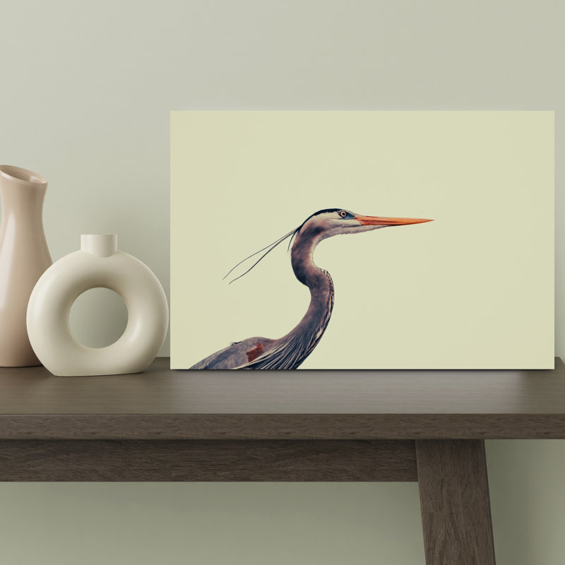 Contemporary Art Contemporary Bird Wall Art - Wrapped Canvas Print, 45.72 cm H x 30.48 cm W