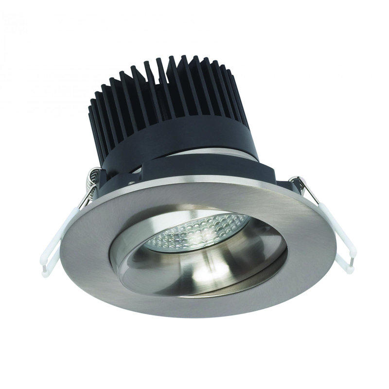 3.5" 3000K Remodel LED Recessed Lighting Kit, Brushed Nickel