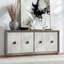 Denver 80" Transitional Distressed Gray Sideboard Buffet