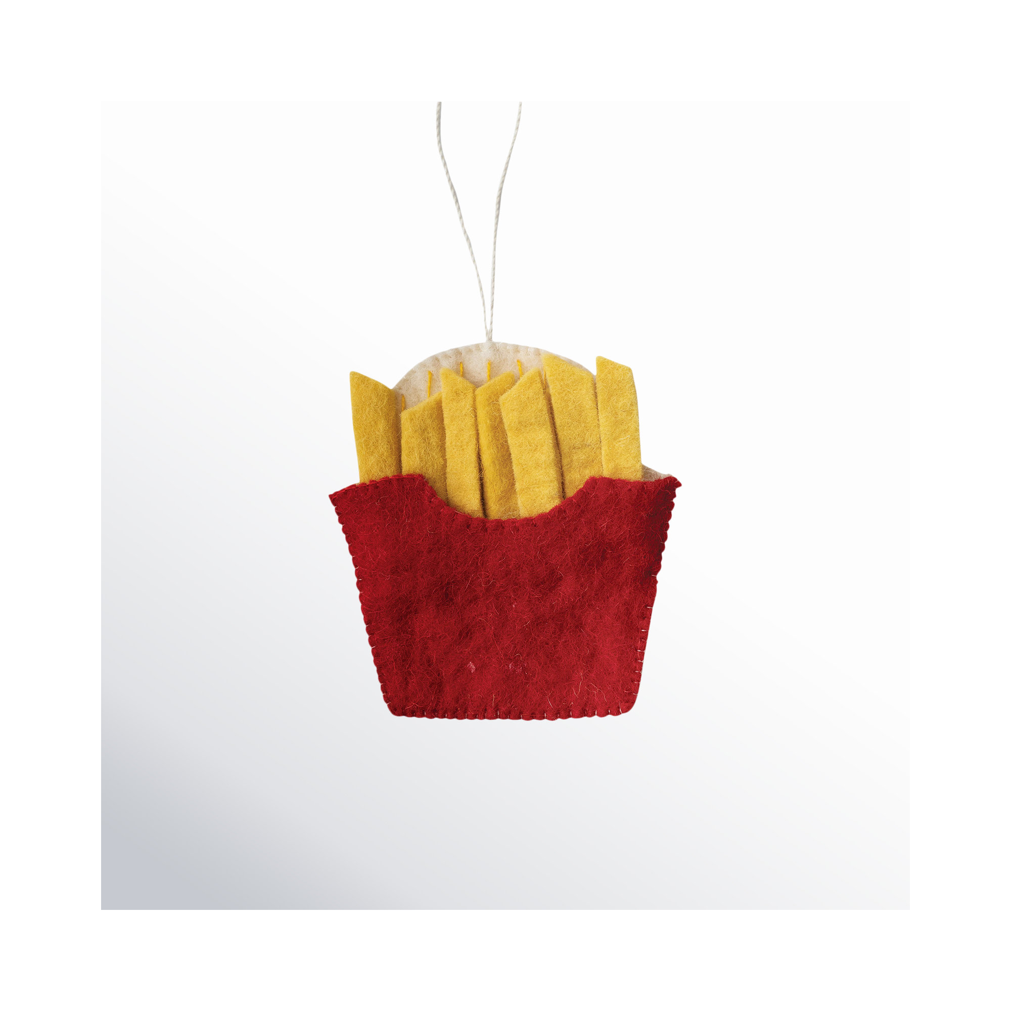 Jaaziah Wool Felt French Fries Hanging Figurine Ornament