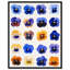 Impression sur toile Pansy Patch Grid III par Art Remedy-118137103-118137107