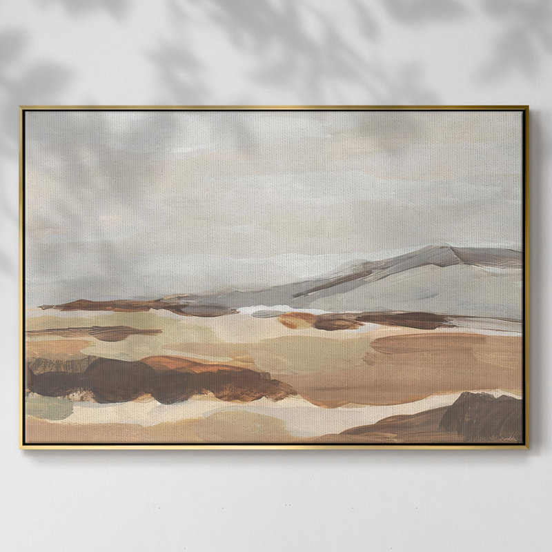 Dusky Mountain I, reproduction d'art sur toile, H 27 po x l 41 po x P 2 po, Encadrement doré