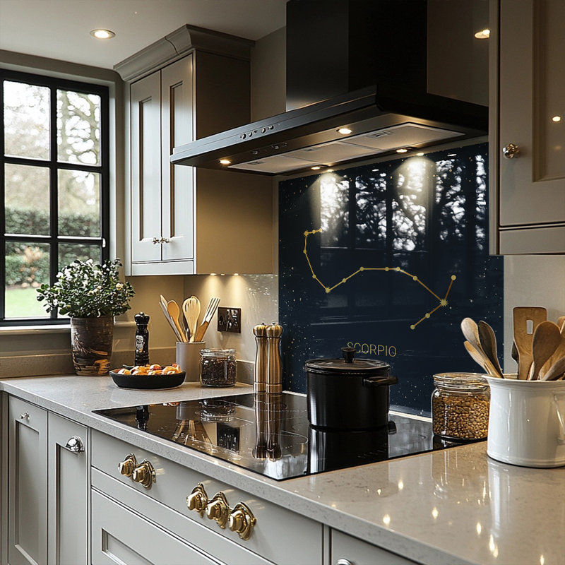 Scorpio Dining Splash Back, 50cm L x 60cm W