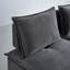 Fauteuil d'appoint sans accoudoirs avec repose-pieds-130349094