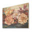 «Peach Hydrangea S Whispers», art mural en bois sur bois de pin naturel-993197706