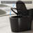 12" Rough-In 15.75"Seat Height Black Household Siphonic Quiet Toilet