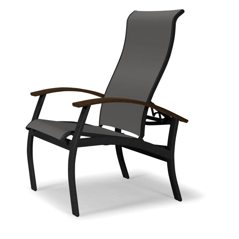 Chaise de patio Askar, Titane Sunbrella®, Kona, Noir texturé