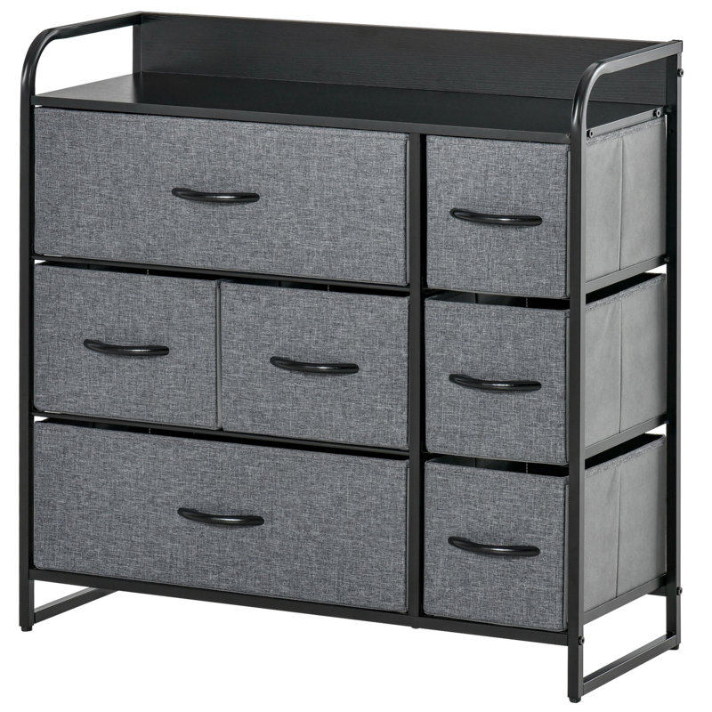 Metal 80cm W 7 - Drawer Chest of Drawers