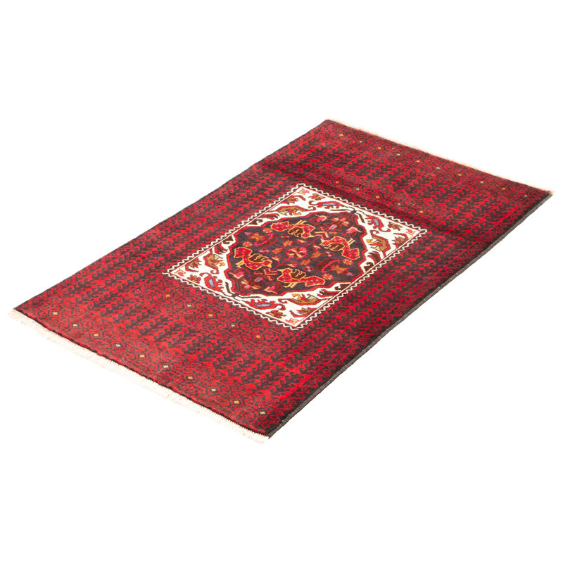 Tapis unique en laine noué à la main de style nouvel âge 3 pi x 5 pi 1 po Lockmoor