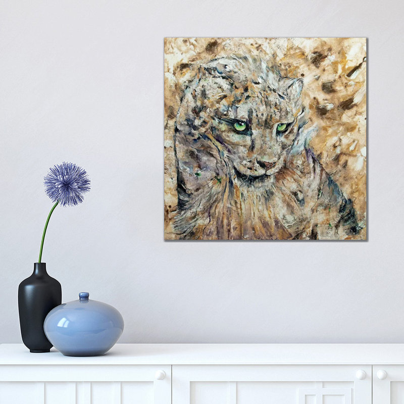 Snow Leopard by Michael Creese - Wrapped Canvas Gallery-Wrapped Canvas Giclée, 45.72 cm H x 45.72 cm W