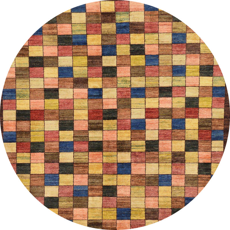 Tapis abstrait moderne 281, Rond 3 pi